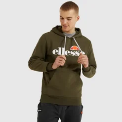 Ellesse Men's SL Gottero OH Hoody Khaki
