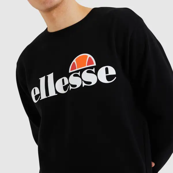 Ellesse Men's SL Succiso Sweatshirt Black - Image 4