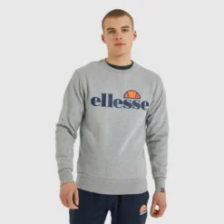 Ellesse Men's SL Succiso Sweatshirt Grey Marl