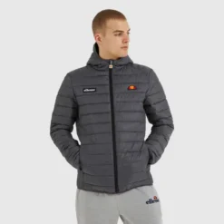 Ellesse Men's Lombardy Padded Jacket Dark Grey Marl