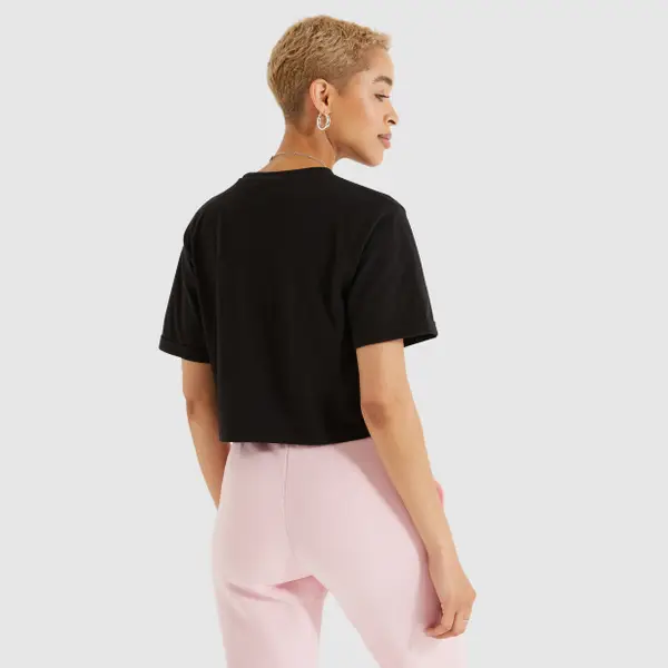 Ellesse Women's Alberta Cropped T-Shirt Black - Image 3