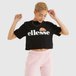 Ellesse Women's Alberta Cropped T-Shirt Black