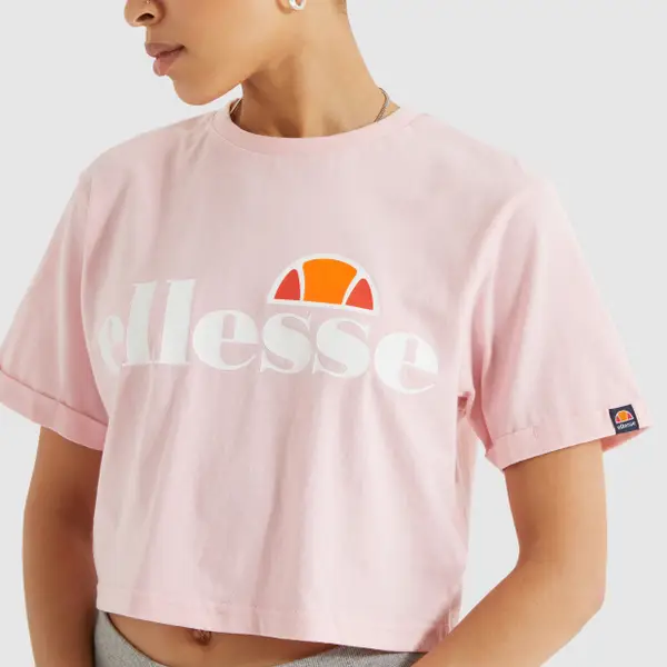 Ellesse Women's Alberta Cropped T-Shirt Light Pink - Image 4