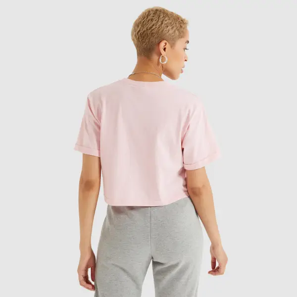 Ellesse Women's Alberta Cropped T-Shirt Light Pink - Image 3