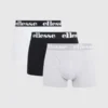 Ellesse Men's Hali 3 Pack Trunks Black/Grey/White