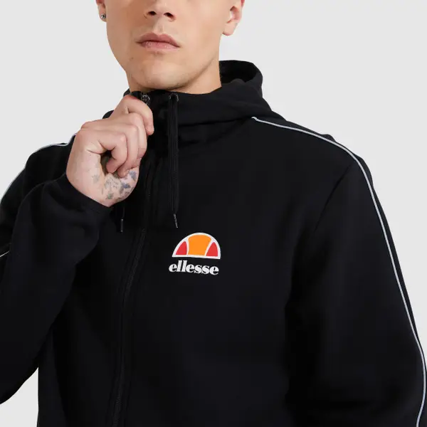 Ellesse Men's Ornari FZ Hoody Black - Image 4