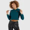 Ellesse Women's Fioci Crop Hoody Teal
