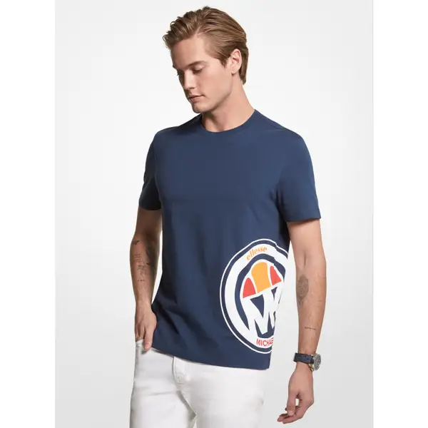Men's MK X Ellesse Logo Cotton T-Shirt