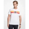 Men's MK X Ellesse Logo Stripe Cotton T-Shirt