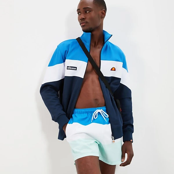 Ellesse Men's Vespore Swim Short Blue/Light Blue/Off White - Image 2