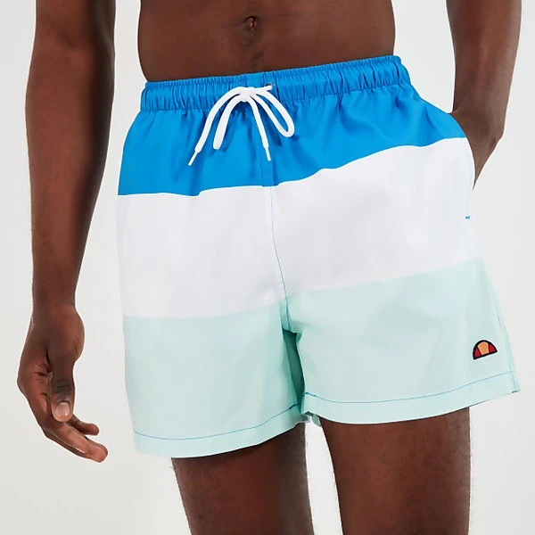 Ellesse Men's Vespore Swim Short Blue/Light Blue/Off White - Image 3