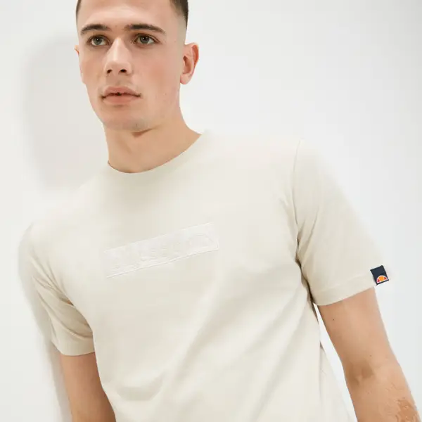 Ellesse Men's Carpinone Tee Beige - Image 4