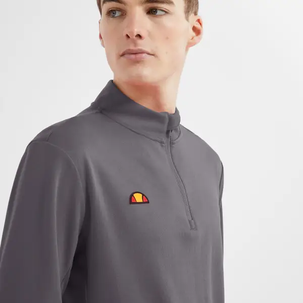 Ellesse Men's Rolbi 1/2 Zip Top Dark Grey - Image 3