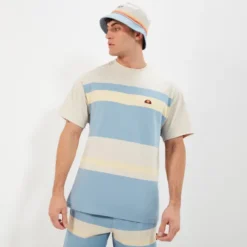 Ellesse Men's Junos Tee Beige/Blue