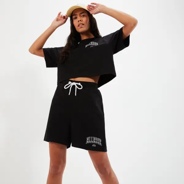 Ellesse Women's Beneventi Croppd T-Shirt Black - Image 4