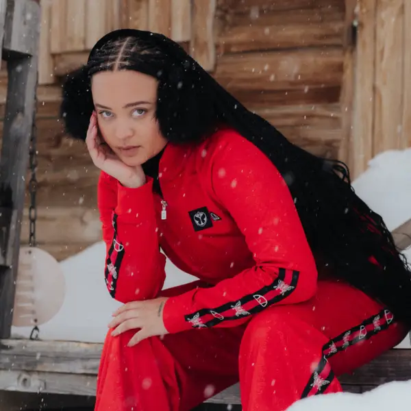 Women's Tomorrowland X Ellesse Track Top Red - Image 2